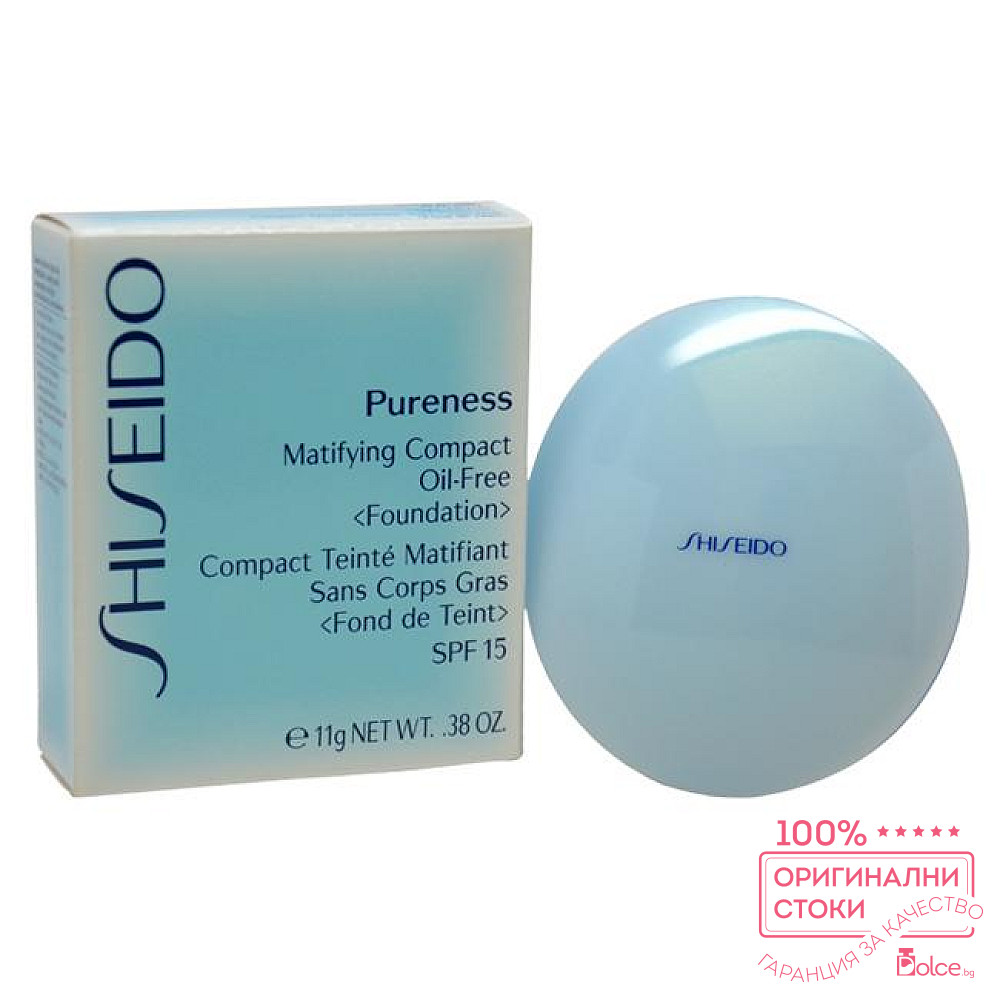 Shiseido Pureness Matifying Compact Oil Free Foundation SPF15 Компактна ...