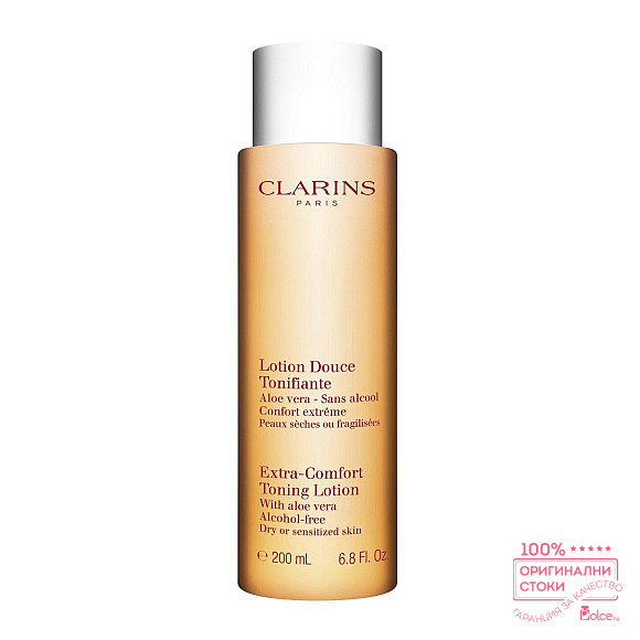 Clarins Extra-Comfort Toning Lotion With Aloe Vera Нежен тоник за лице с алое вера без опаковка