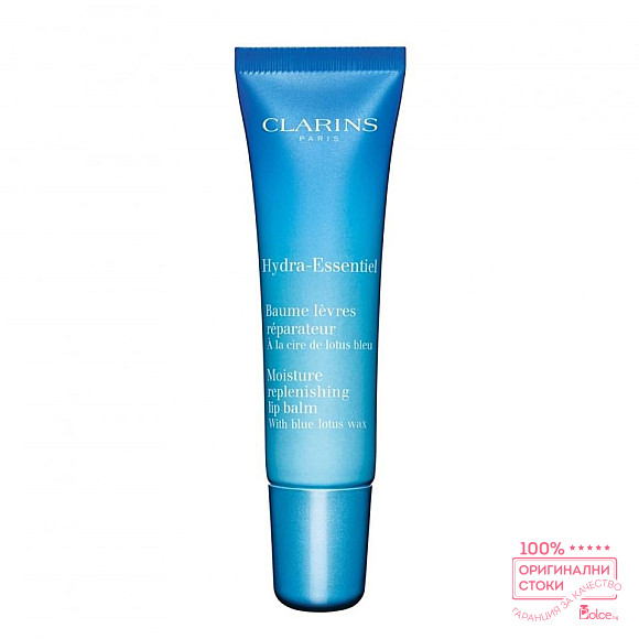 Clarins Hydra-Essentiel Moisture Replenishing Lip Balm With Blue Lotus Wax Хидратиращ балсам за устни без опаковка