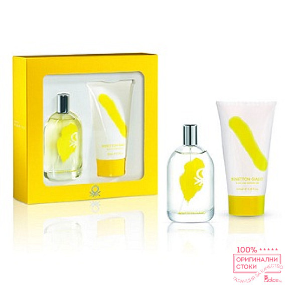 Benetton Giallo EDT - Дамски подаръчен комплект