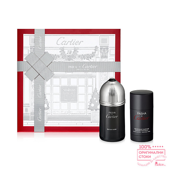 Cartier Pasha Noire EDT - подаръчен комплект за мъже
