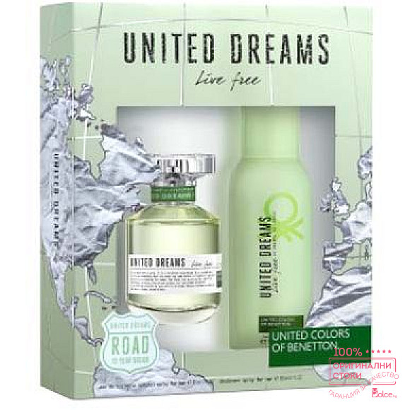 Benetton United Dreams Live Free Подаръчен комплект за жени