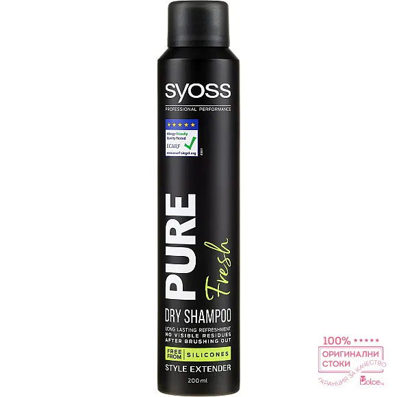 Syoss Pure Fresh Dry Освежаващ сух шампоан