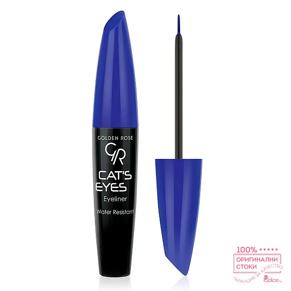 Golden Rose Cat's Eyes Liner Водоустойчива очна линия с мека четка за прецизно нанасяне