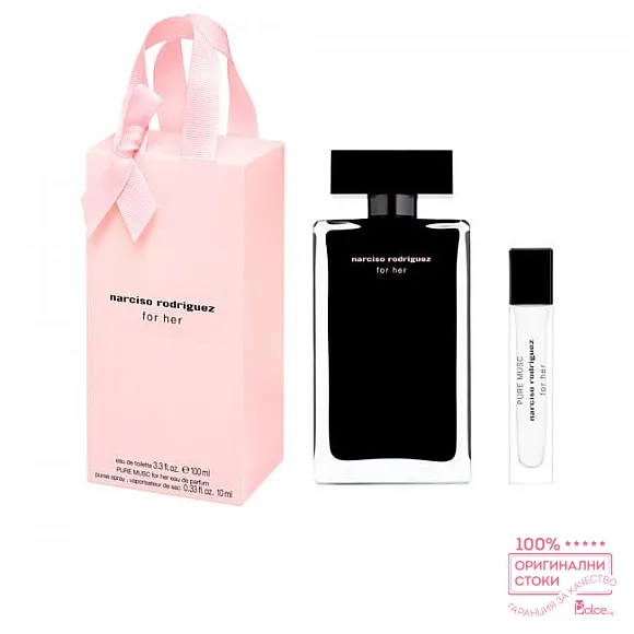 Narciso Rodriguez for Her с подарък миниатюра Narciso Rodriguez Pure Musc for Her